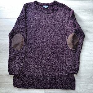 Cupcake Knit Pull Over Maroon-Burgundy Stylish Sweater Size L